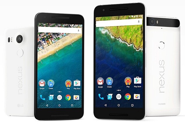 lg nexus 5x huawei nexus 6p both sides 