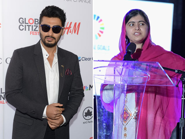 Arjun Kapoor Meets Malala Yousafzai, Asks Her For a Picture