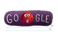 Google Admires Evidence of Water on Mars With Doodle