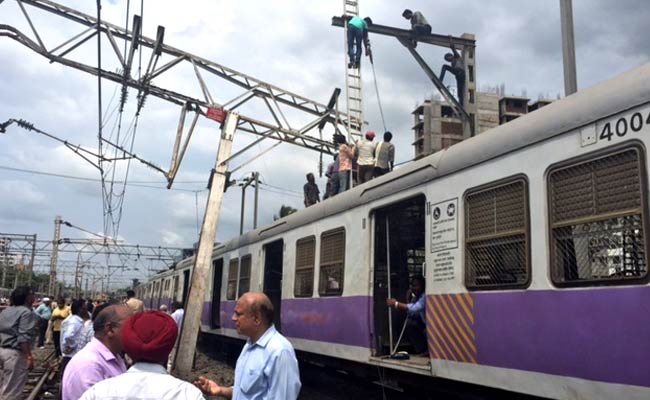 A Mumbai Local Train Derailed, Another Approached, And A Brake Hit Hard