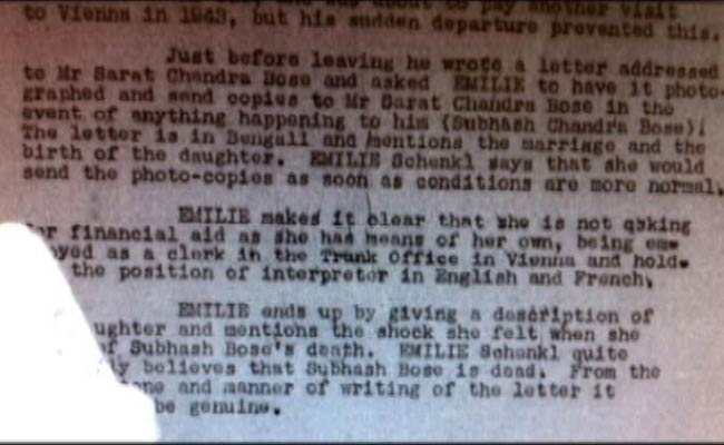 Netaji Files: Police Memo on Wife Letter Has a Haunting Tear