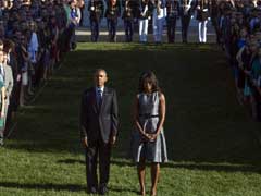 Barack Obama Leads US in Moment of Silence on 9/11