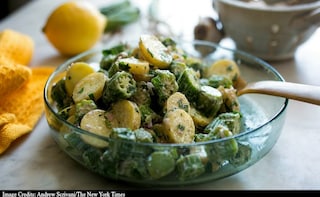 Okra Helps Dress Up Potato Salad