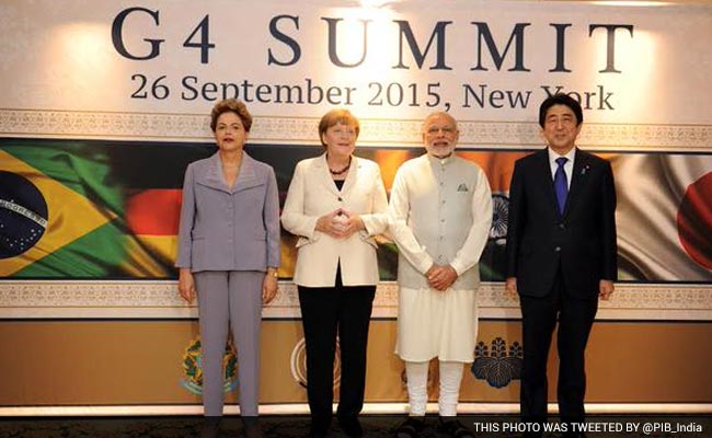 Full Text of PM Modi's Speech at the G4 Summit in New York