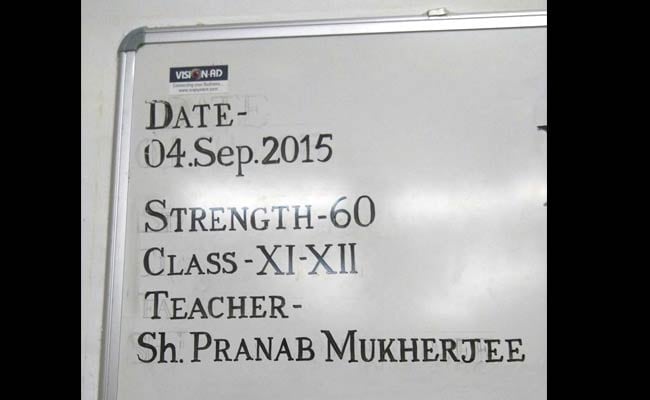 On Teachers' Day, This is What President Pranab Mukherjee Will Teach
