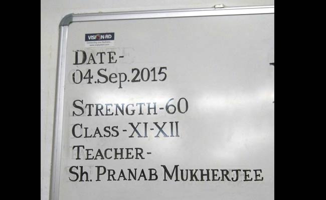 On Teachers' Day, This is What President Pranab Mukherjee Will Teach