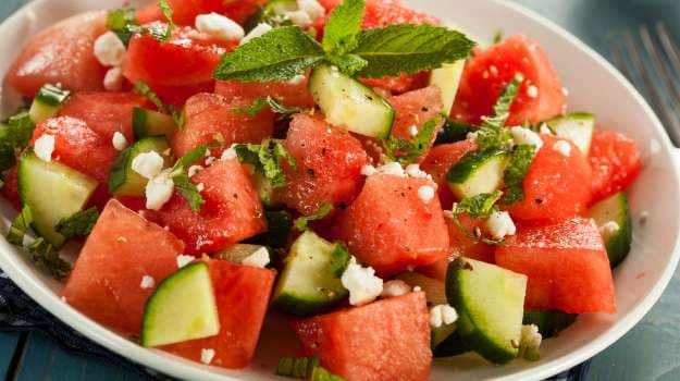 Mediterranean Watermelon Salad 
