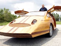 This Fully Functioning Car is Made Entirely Out of Wood