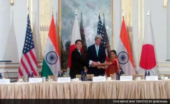 India, US, Japan Ministers Hold Talks, Call For Freedom of Navigation