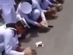 Viral Now: Thai Navy Trainees Made to Crush their Phones as Punishment