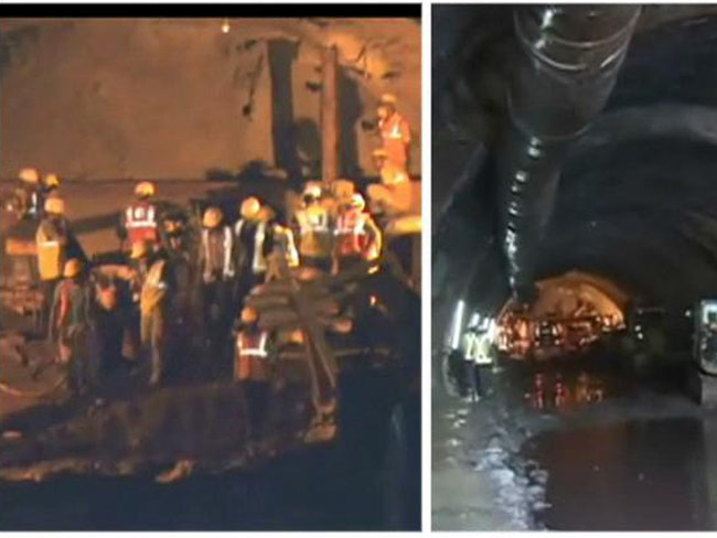 हिमाचल प्रदेश : छह दिन से सुरंग में फंसे तीन लोगों को निकालने की कोशिशें जारी