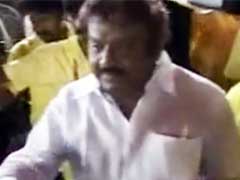 DMDK Chief Vijayakanth Undergoing Yoga Training Session