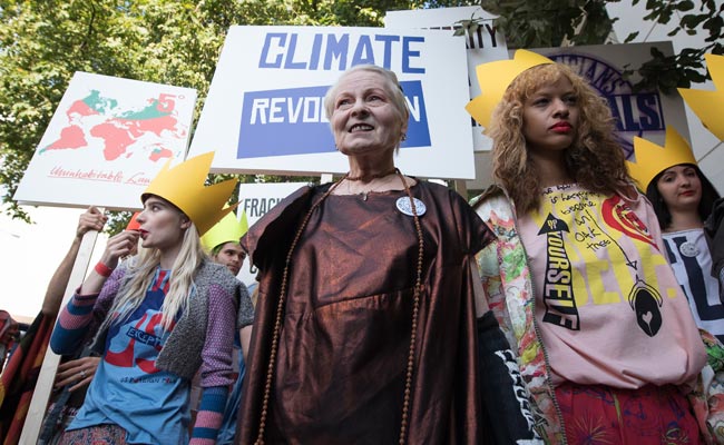 Vivienne Westwood Turns Catwalk Into Austerity Protest