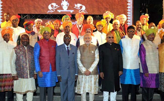 African Leaders' 'Kurte Pe Charcha' With PM Modi