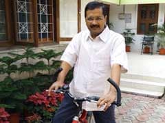For Delhi's First Car-Free Day, Arvind Kejriwal Brushes up His Cycling Skills