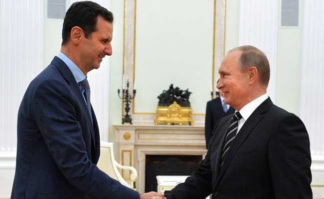 Assad Assures Putin Of 'Readiness' To Respect Syria Ceasefire: Kremlin