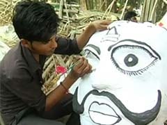 An 80-Feet Ravan at the Height of Dussehra Preparations in Bhopal