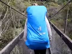 Terrifying Video Shows Tourists Fall as Suspension Bridge Collapses