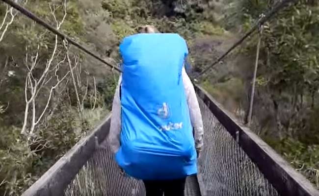 Terrifying Video Shows Tourists Fall as Suspension Bridge Collapses