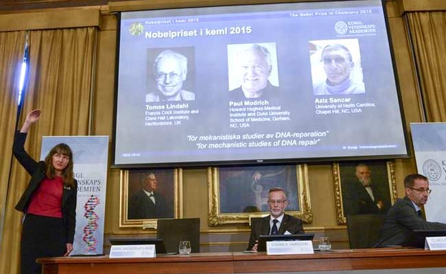 Trio Wins Nobel Chemistry Prize for DNA Repair Work