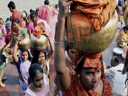 Thousands Throng River Banks as Bihar's Chhath Begins Thousands Throng River Banks as Bihar's Chhath Begins