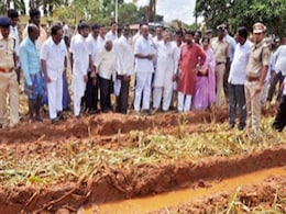 Crops Destroyed for Rahul Gandhi's Karnataka Rally, a Controversy is Sown Crops Destroyed for Rahul Gandhi's Karnataka Rally, a Controversy is Sown