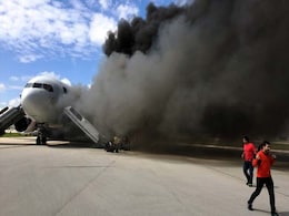 Plane Catches Fire at Florida Airport in US, Several Injured Plane Catches Fire at Florida Airport in US, Several Injured