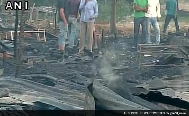 4 Dozen Shops Gutted in Gurgaon Fire
