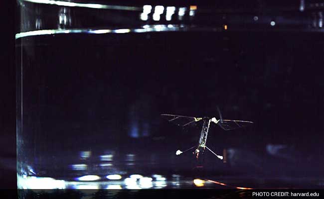 First Insect-Size Robot That can Fly, Swim