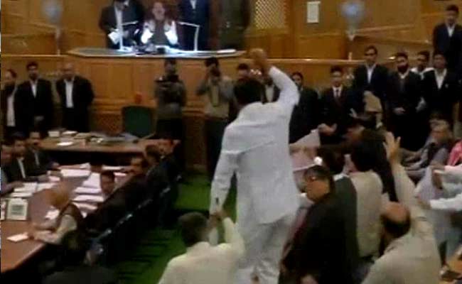 Protests in Jammu and Kashmir Assembly for Second Day