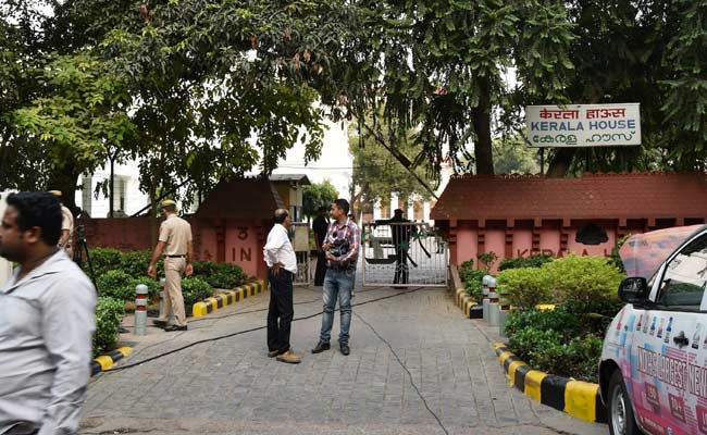 Security Stepped Up At Kerala House Amid Rumours Of 'Beef Fest'