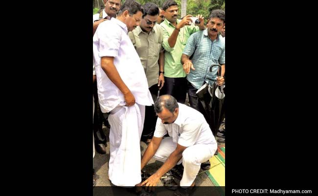 Kerala Speaker in Trouble After Aide Seen Helping Him With Shoes