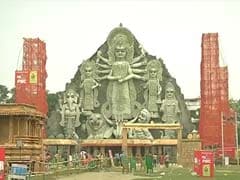Police Permanently Stops Entry Into Park Hosting Kolkata's Tallest Durga Idol