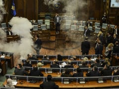 Lawmakers Stage Tear Gas Protest in Kosovo Parliament
