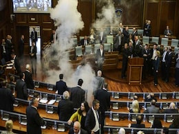 Another Tear Gas Protest by MPs in Kosovo Parliament Another Tear Gas Protest by MPs in Kosovo Parliament