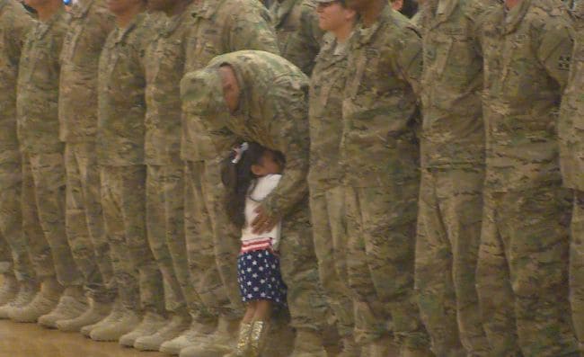 Daddy's Little Girl Interrupts Military Ceremony to Welcome Him Home