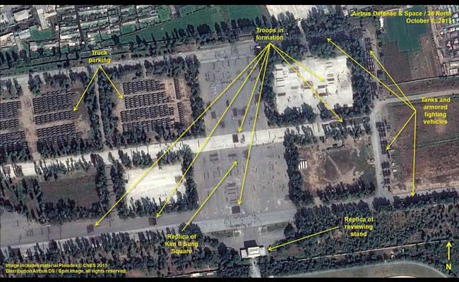 Satellite Images Show Scale of Planned North Korea Parade
