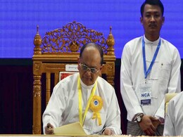 Myanmar Inks Peace Pact With Ethnic Rebels in India's Presence Myanmar Inks Peace Pact With Ethnic Rebels in India's Presence