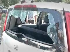 NDTV Crew Attacked in Dadri, Car Window Smashed