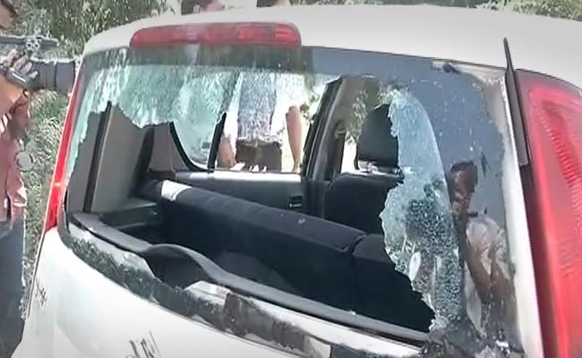 NDTV Crew Attacked in Dadri, Car Window Smashed