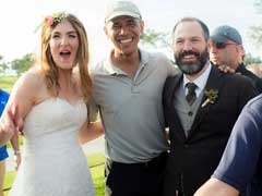 President Barack Obama Crashes California Wedding