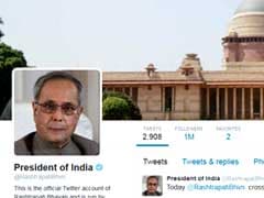 President Pranab Mukherjee Followers on Twitter Reach One Million Mark