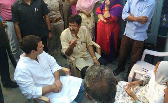 Rahul Gandhi Visits Dadri Village, Flays Politics of Hate