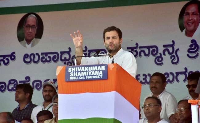 PM Modi Weakening Farmers to Get Their Lands, Says Rahul Gandhi in Karnataka