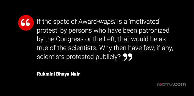 Why Aren't Scientists Returning Awards?