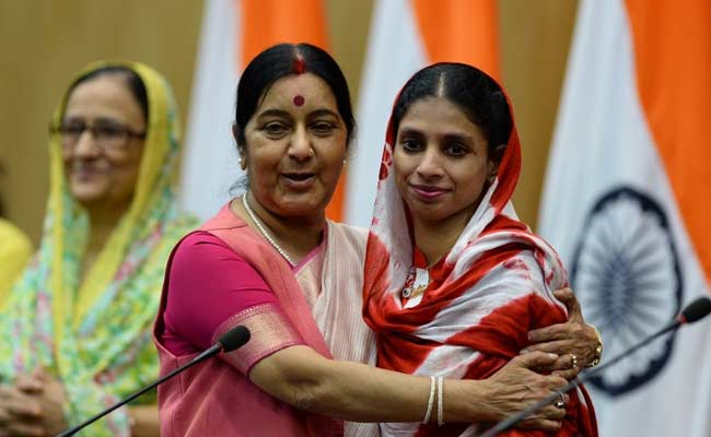 Sushma Swaraj Promises To Reunite Geeta With Her Parents