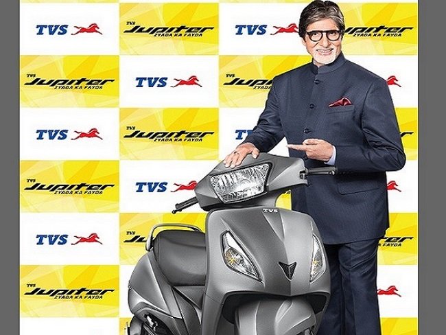 सुपरस्टार अमिताभ बच्चन बने TVS Jupiter के ब्रांड एंबेसडर