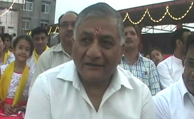Union Minister VK Singh Booed By Opposition Lawmakers In Rajya Sabha