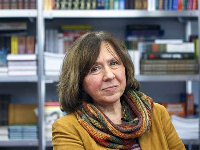 बेलारूस की लेखिका स्वेतलाना एलेक्सीविच को वर्ष 2015 का साहित्य का नोबेल पुरस्कार