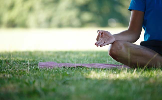 DMDK Chief Vijayakanth Undergoing Yoga Training Session